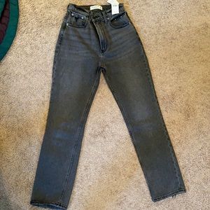 Abercrombie ankle straight jeans